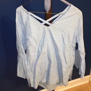 Light blue blouse